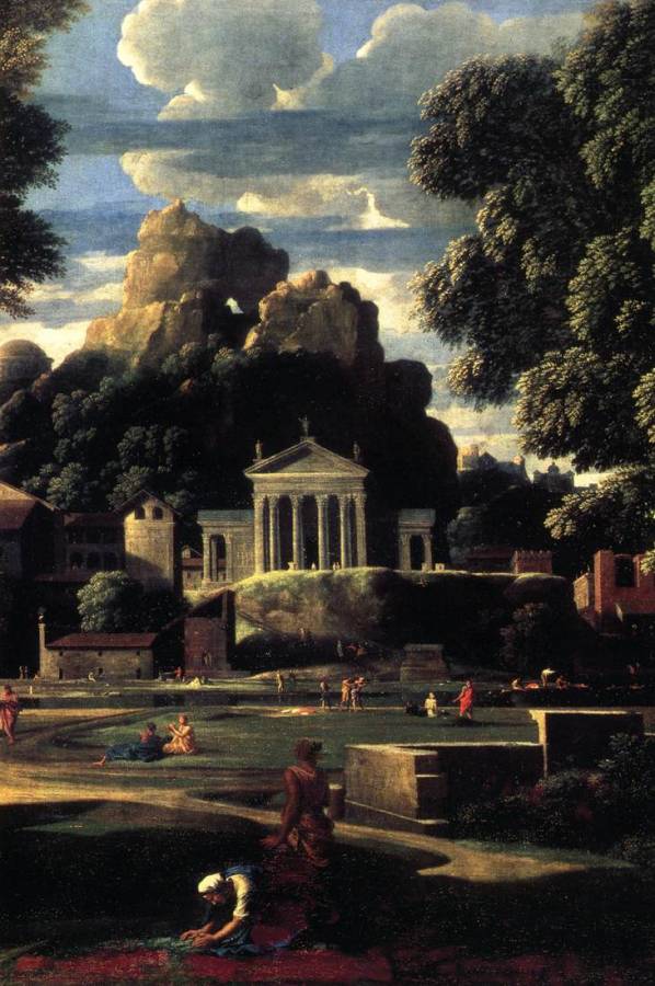 Poussin Nicolas - Landscape with the Gathering of the Ashes of Phocion (detail.jpg
